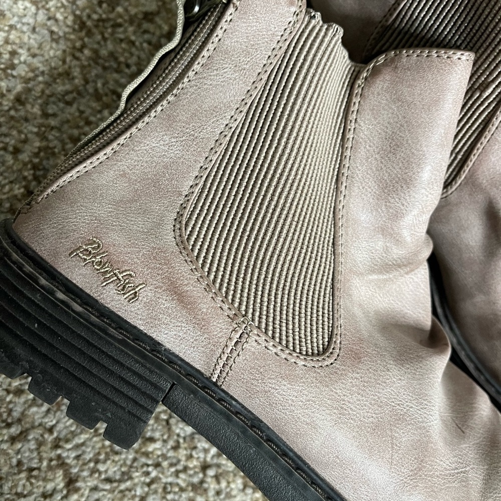 Faux Leather Chelsea Ankle Lug Boot